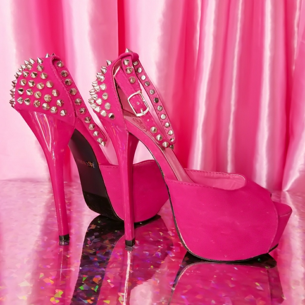 Hot Pink high heels